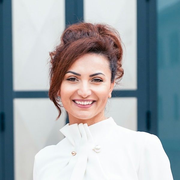 confident female leader